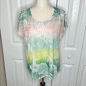 Tropical Print Women's Top